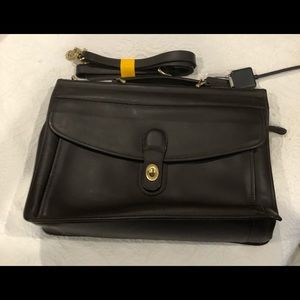 Tocca Dark Brown Leather Messenger Bag, NWT